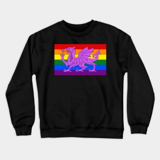 Wales LGBTQ Pride Flag, v2 Crewneck Sweatshirt